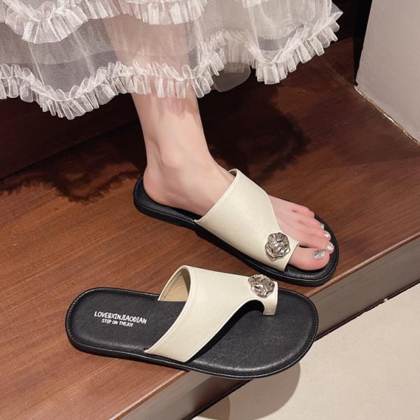 Fashion Flat Shoes Female Ladies' Slippers Rubber Flip Flops Hawaiian Summer Soft Slides  Shoes Women Slippers Summer Slides Rubber Flip