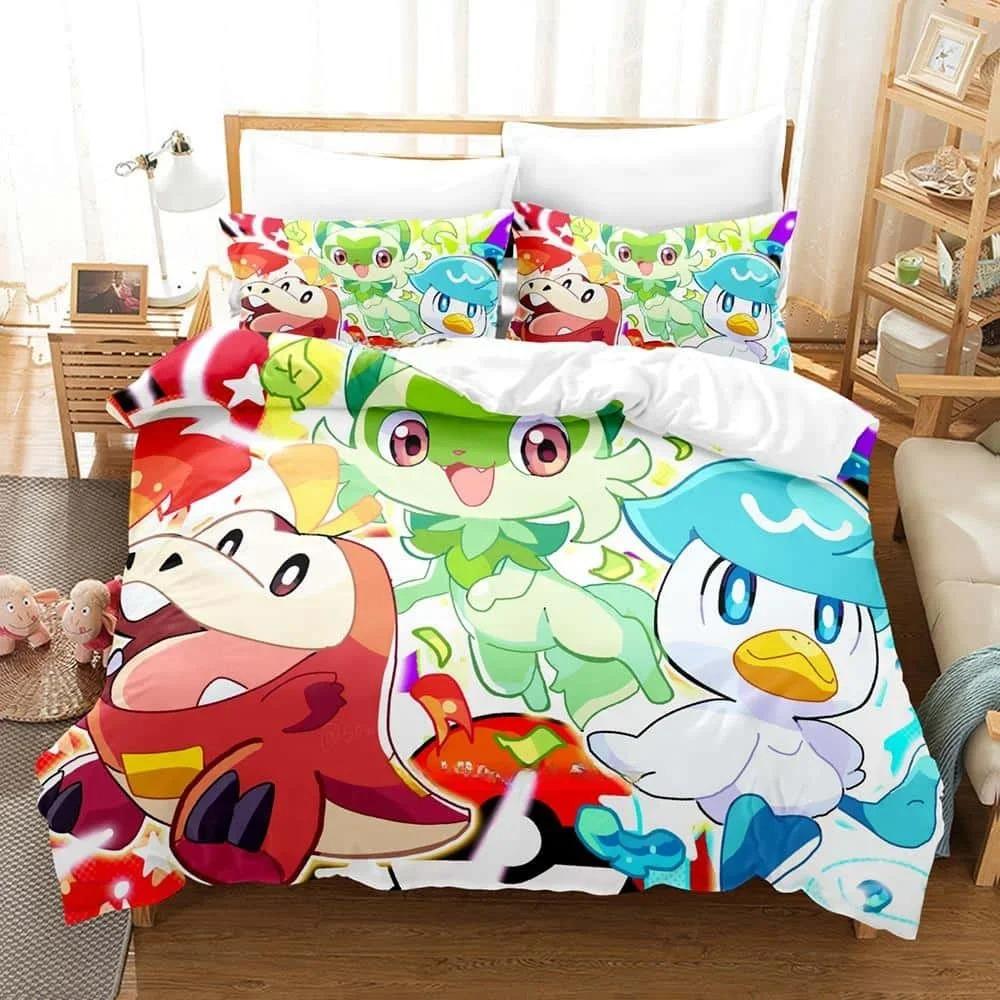 Anime Kawaii Girs Iono Bedding Set Single Twin Full Queen King Size Bed Set Adult Kid Bedroom Duvet Cover Sets For Home Textiles