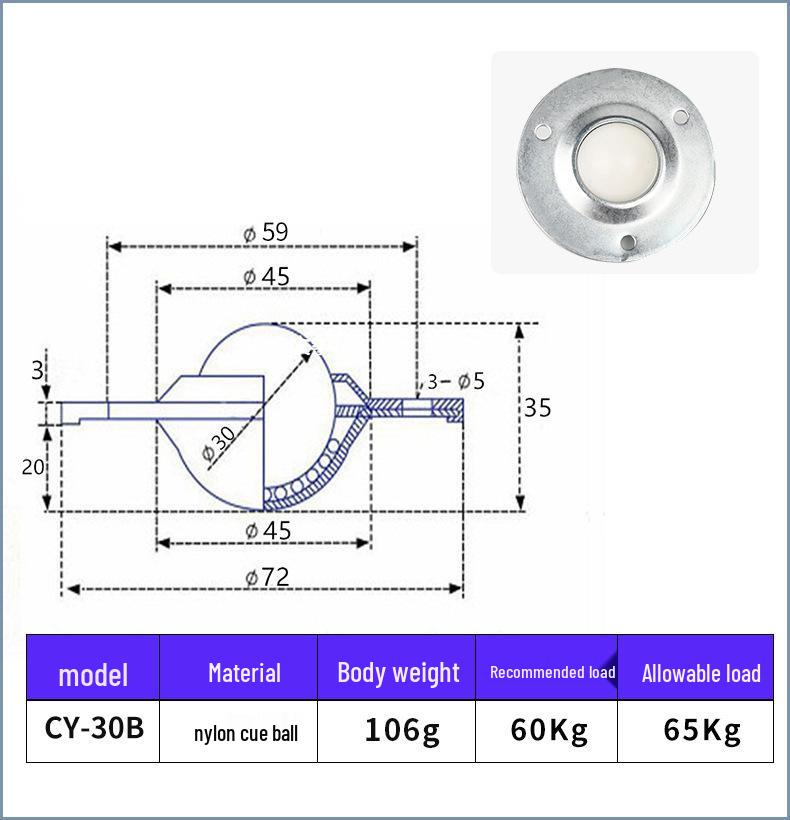 CY-25B Stainless Steel Conveyor Ball Bearing Pulley
