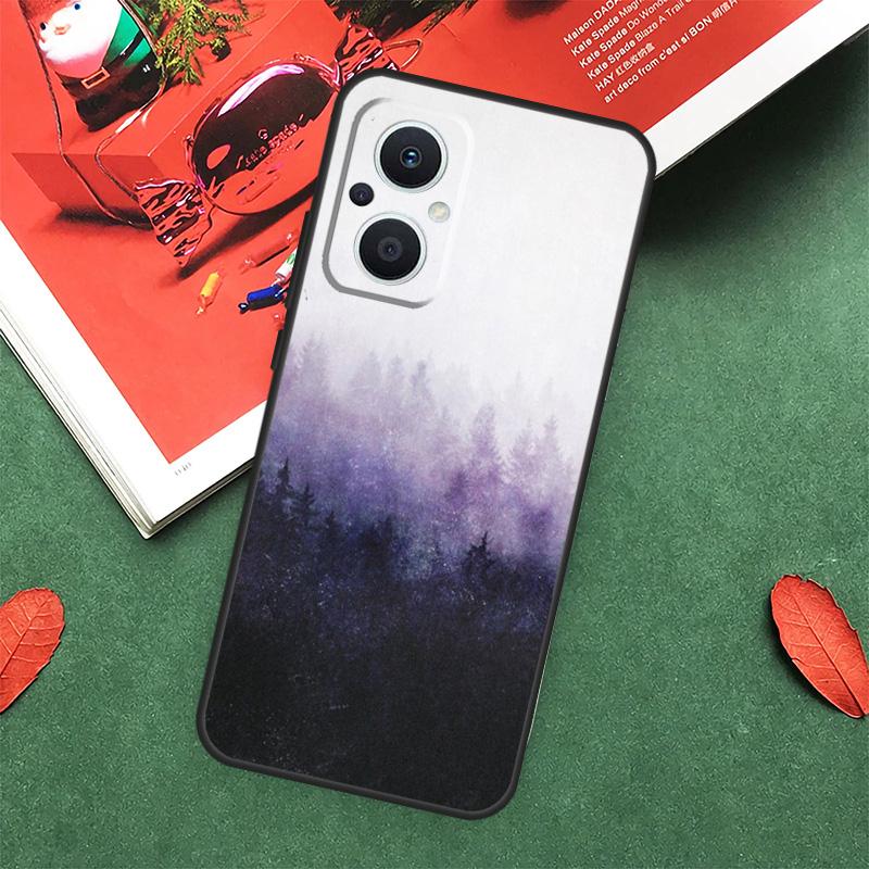 Forest Cloud Pattern Case For OPPO Reno 7 8 Lite 8T 10 11 12 13 Pro 12F 13F 14F OPPO Find X8 X6 X5 X9 Pro Cover