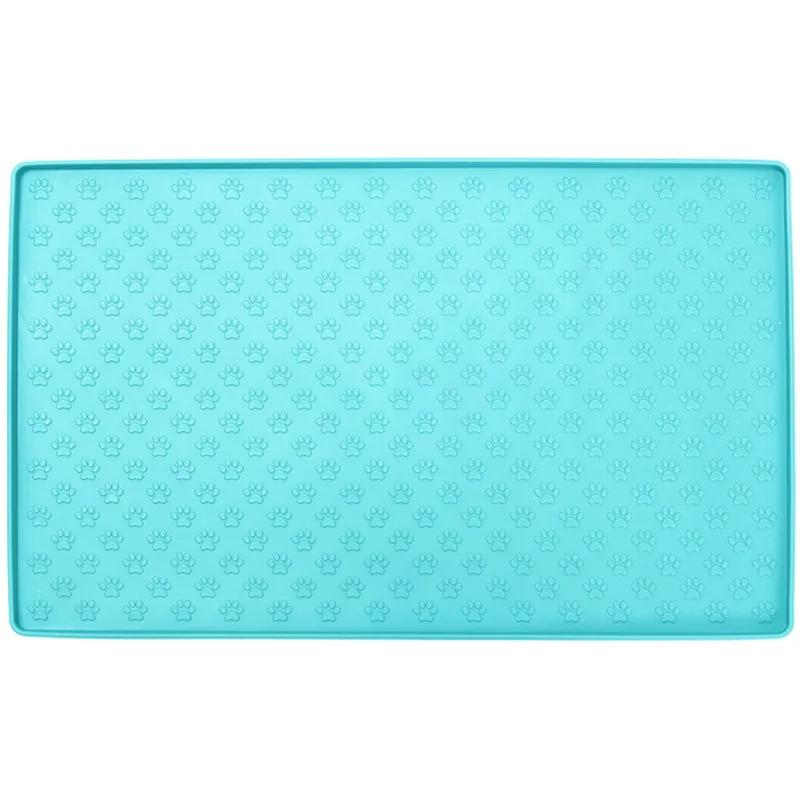 Pet Placemat Nonspill Easy To Clean Foldable Cat and Dog Feeding Mat Silicone Non-slip Waterproof Pet Mat