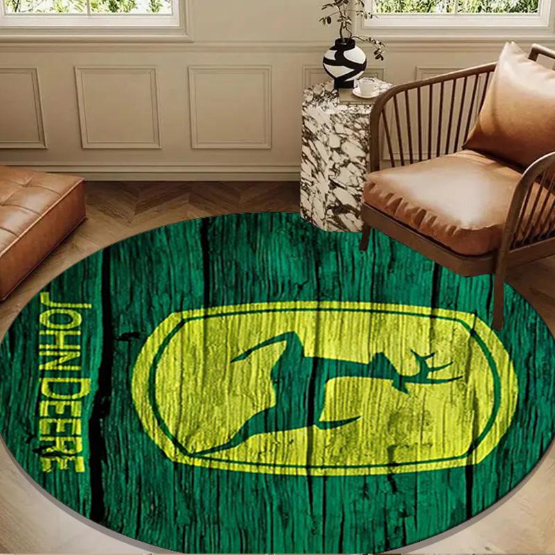 John Deere Design Round mat Home Decor, Chair rug For livingroom,Bedroom, doormat home decor Birthday Gift Christmas Gifts