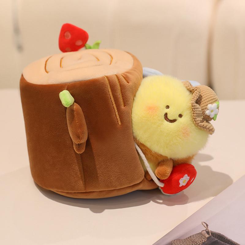 Kawaii Bee Animals Plush Toys Schoolbag Key Pendant Stuffed Insect Bee Soft Honey Bee Doll Bed Cartoon Pillow Birthday Gifts