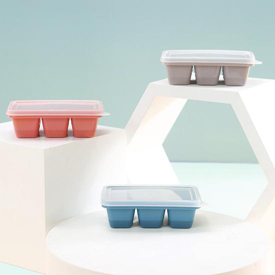 1 Set Ice Tray Mold with Lid 6 Grids DIY Making Ice Cube Tray Box Silicone Mold Kitchen Tools