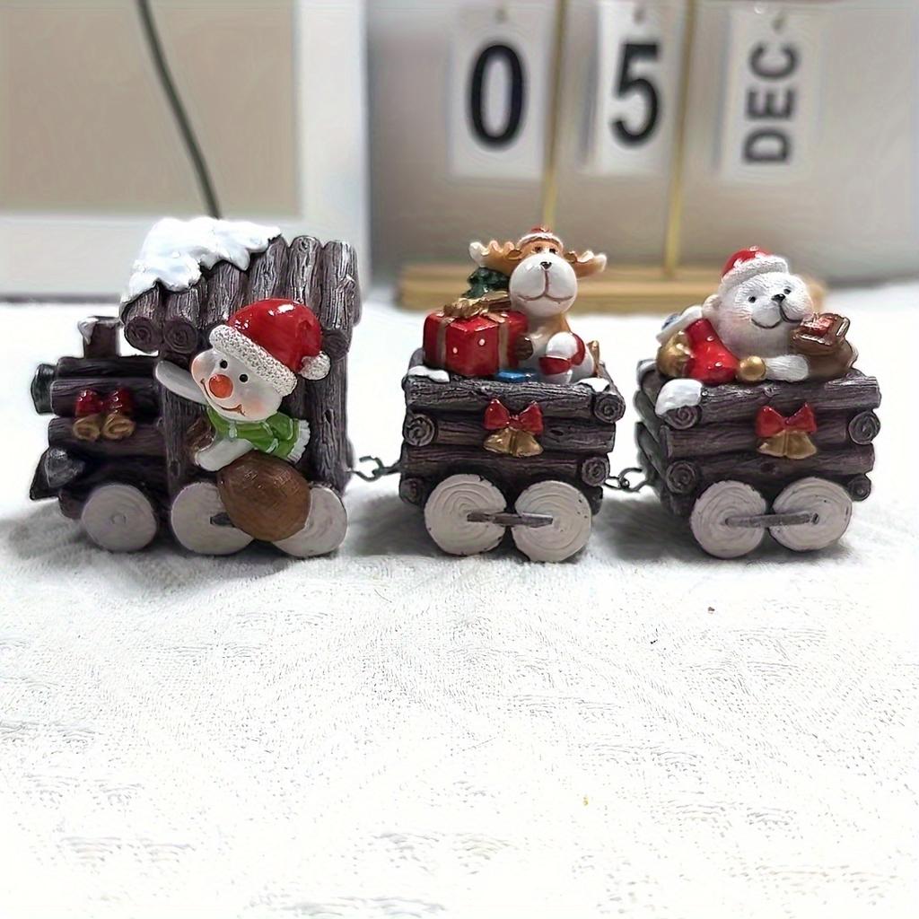 New Santa Claus Gift Decoration Resin Statue Ornament for Christmas Tree