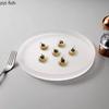 Transparent Glass Dinner Plate Restaurant Creative Flat Plate Dessert Plate Snack Plates Pasta Salad Plates Special Tableware