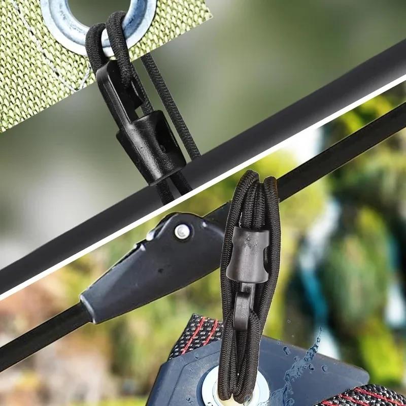 Metal Hooks Latex Elastic Mini Bungee Cords High Stretch Tiedown Straps Flexible Fastening Rope Luggage Camping Binding Supplies