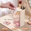 3-layers Rotating Dustproof Cosmetic Storage Box Multilayer Makeup Sponge Cushion Powder Puff Organizer Tube Desktop Makeup Storage