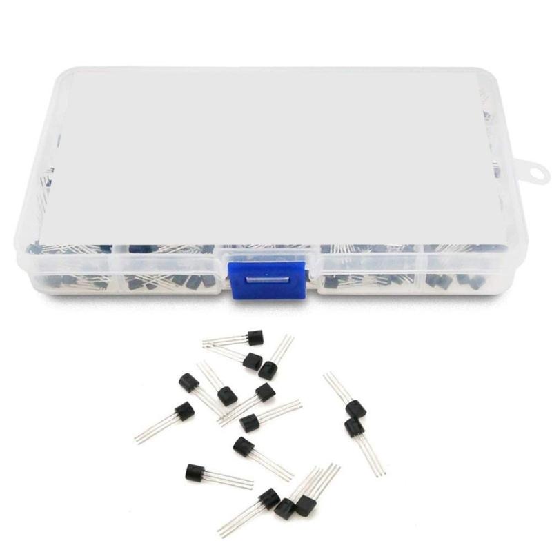 15 Values Power Transistor Variety Pack 675pcs/1Box High Current 2N222-S9018 NPN Components For Electronics Projects