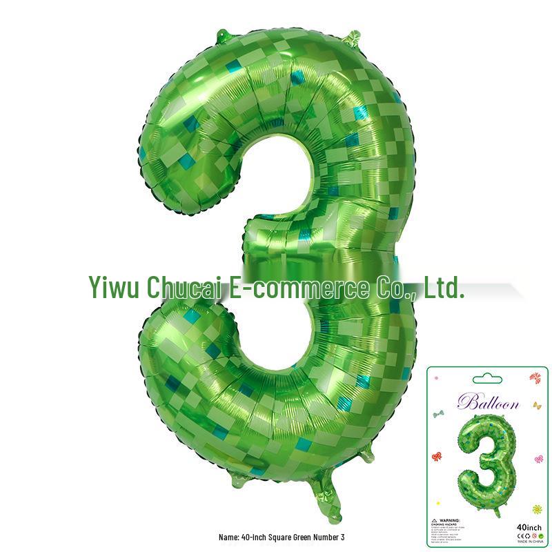 Décoration Bandeau Rayé à Carreaux Vache Dégradé 40" - Grand Chiffre pour Scène de Fête d'Anniversaire de Bébé