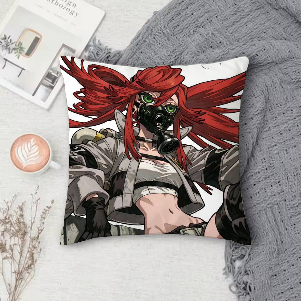 Gachiakuta Doublesided Printed Square Pillow Cover Decorative Cushion Cover for Sofa Bedroom Bedside