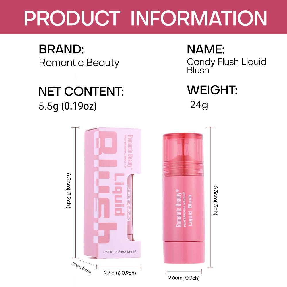 Liquid Blush Matte Pink Rouge Multi-Use Makeup Long-Lasting Easy To Color Beauty