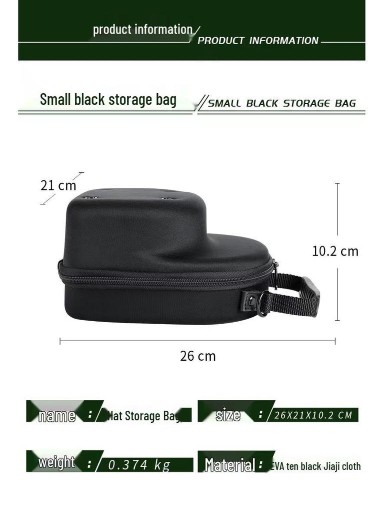 EVA Travel Hat & Cap Storage Bag - Handheld Organizer for Outdoor Use