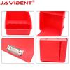 4Pc Dental Extra-Large Transfer Box Laboratory Divided Work Tray Colored Plastic Model Transfer Box Metal Clip Storage Box