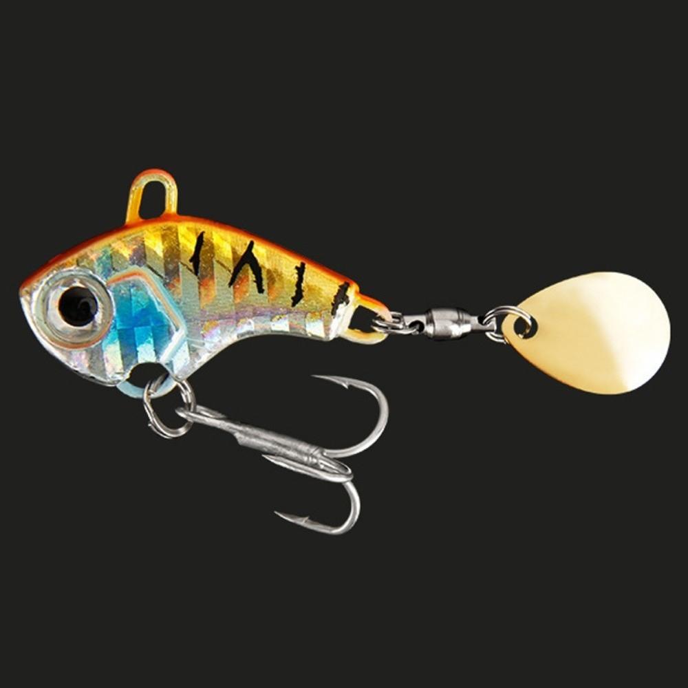 5pcs Spinners Fishing Lures Kit Rotating Glitter Fishing Lures Hooks  Fishing Tool