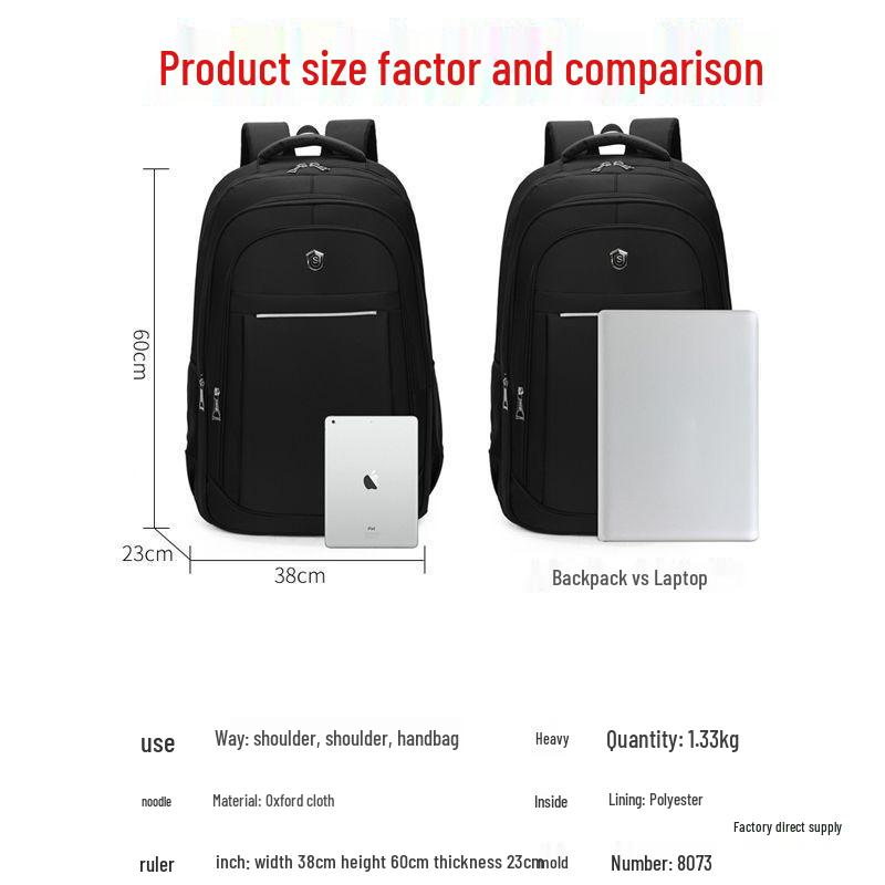 Men's Waterproof Outdoor Backpack - Extra Large Capacity for Travel, Mountaineering, School, Business Trips