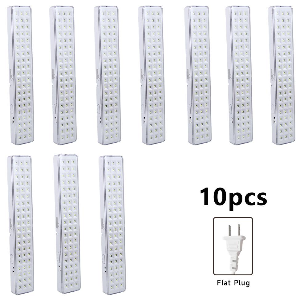 Wholesale 60LED Handheld Emergency Lights Rechargeable Fire Evacuation Lights Outdoor Camping Lamps with 2 Dimming Settings