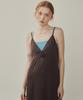 Melly And Rose Rose Corsage Sheer Long Dress (315302)_Brown