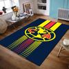 Yellow and Red Globe Logo Design Rug Non-slip Rug Suitable for Living Room and Bedroom Sofas