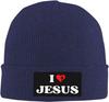 I Love Jesus Knit Hat Christ God Christian Knit Hat For Unisex Women Warm Winter Hats Beanie Fashion Cap