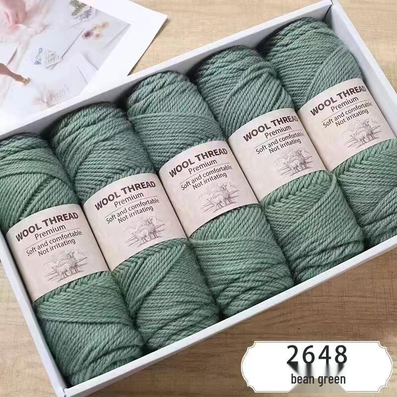 Soft Alpaca Wool Chunky Yarn for Hand Knitting Sweaters, Scarves, and Hats