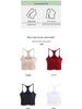 White Cropped Strappy Top with Built-in Bra Pads - No Bra Needed, Versatile Women's Vest