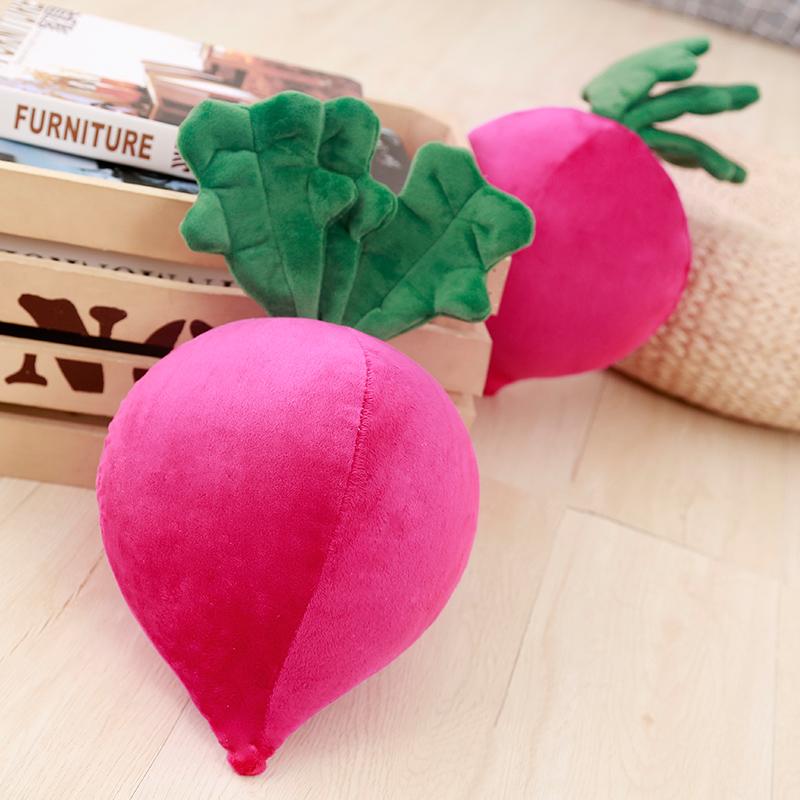 1pc 40cm Simulation Radish Plush Toys Kawaii Stuffed Vegetable Doll For Kids Cute Sofa Pillow Nap Pi