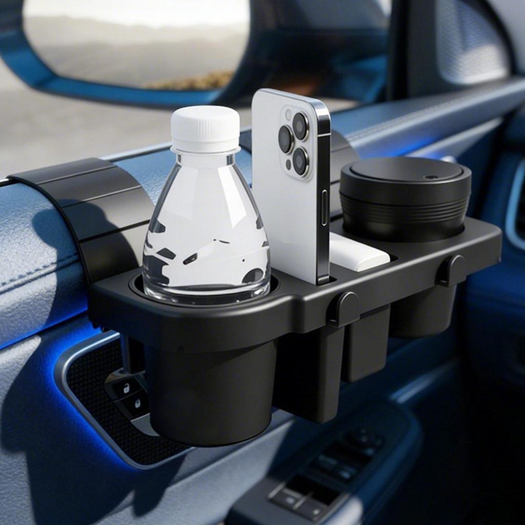 Car Window Cup Holder Non-Slip Multifunctional Organizer Car Door Coffee Cup Holder For Back Front Truck Interior Mobiles Phone