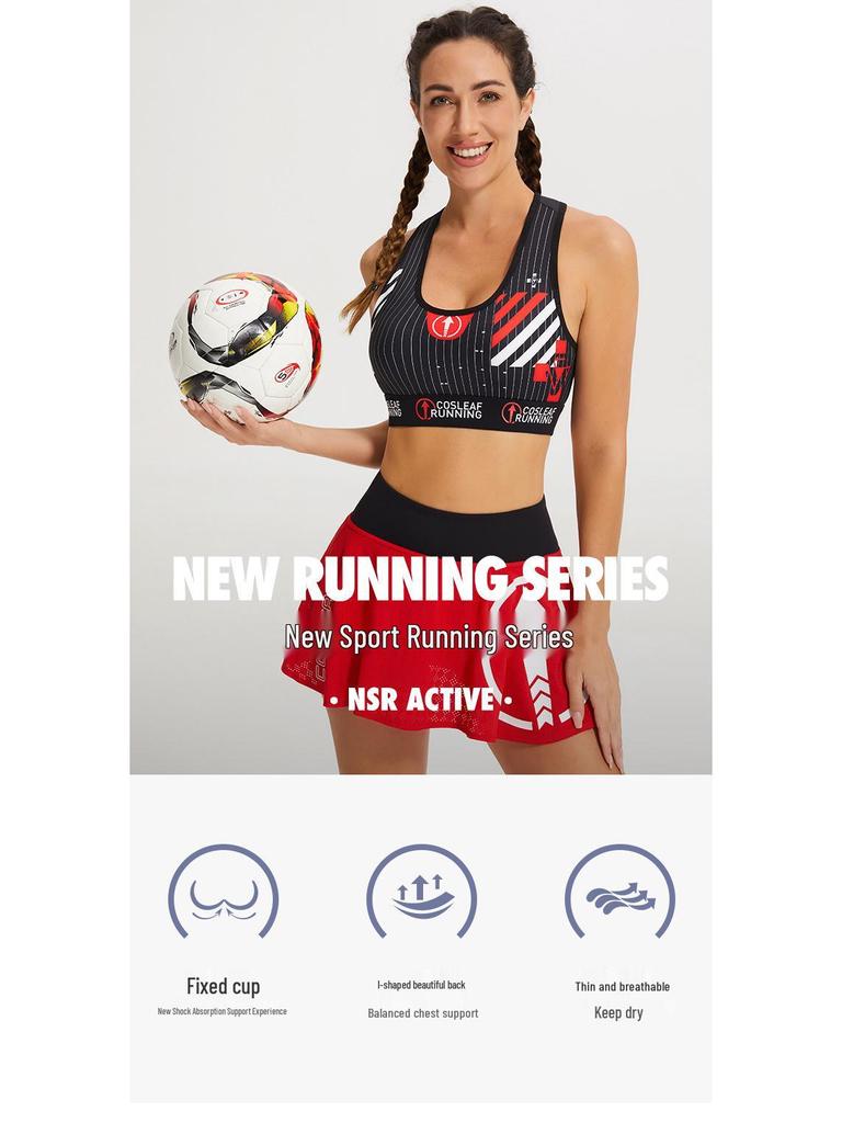 Women's High Impact Shockproof Sports Bra for Running and Fitness