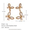 MamacitaSlay Exclusive Pearl Zircon Butterfly Earrings 2025 New Design Waterproof Jewelry Women's Charm Statement Earrings Gift