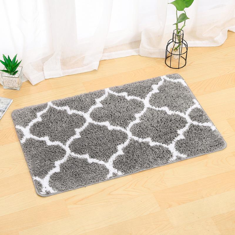 

Imitation Cashmere Absorbent Non-Slip Floor Mat: Dirt-Resistant Bathroom & Bedroom Rug 60x90cm