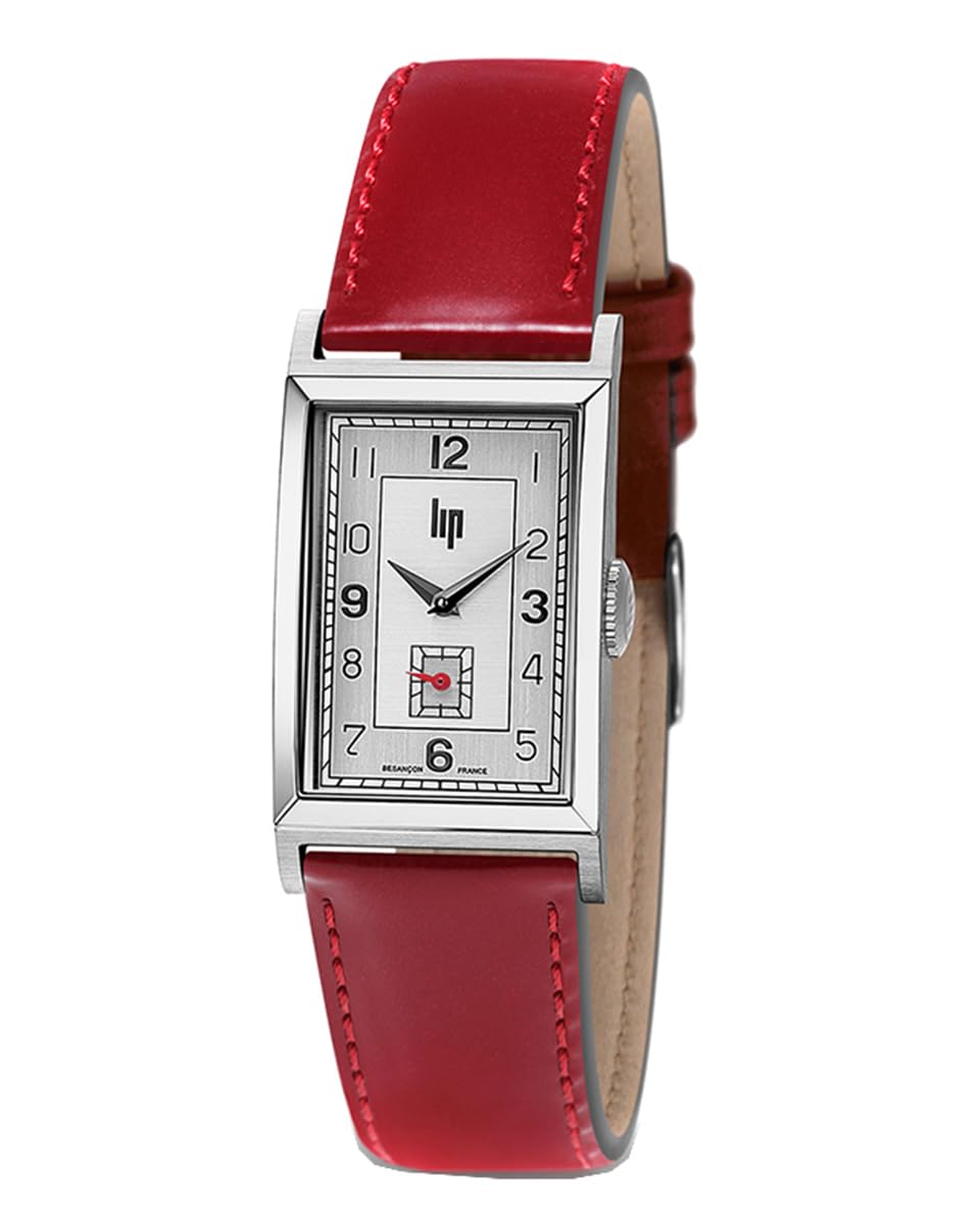 

Lip LIP Watch 671409 Churchill Enamel Leather Belt Quartz (209073) T-18