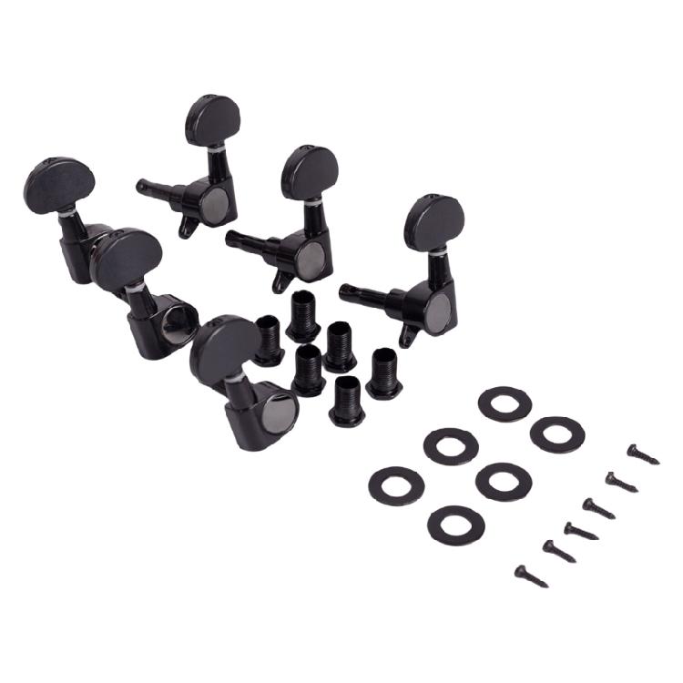 6Pcs Metal Guitar Tunings Pegs 3 Left 3 Right Guitar Machine Heads Knobs Tuner Replacement Guitar Accessories Enduring