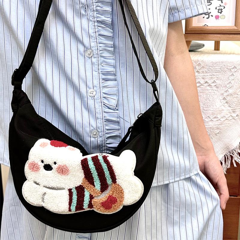 Lässige Niedliche Lammwolle Tasche Damen Nischendesign Welpe Student Party Knödeltasche Damen Umhängetasche