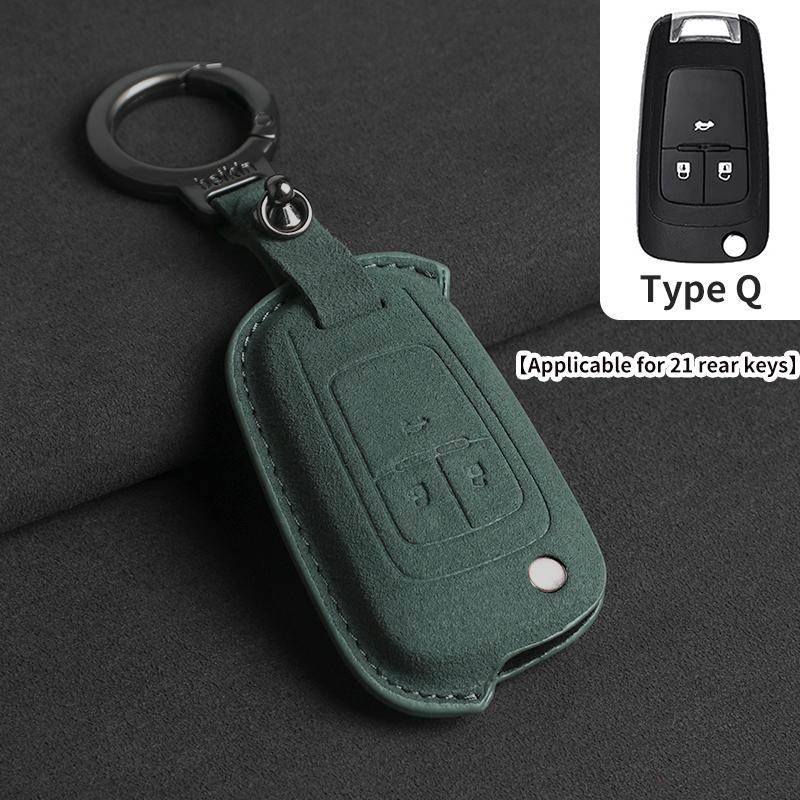 Suede Car Key Case Cover Shell Fob For Buick Encore Envision Gl6 Gl8 Excelle Regal For Chevrolet Cruze Epica Lova Camaro Impala