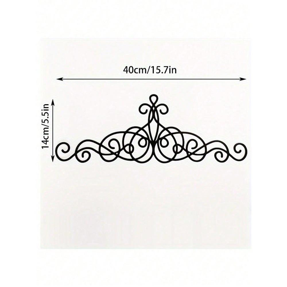 

Scroll Iron Wall Decor Rustic Metal Wall Art Black Forged Wall Accent Living Room Home Decoration TY7197-01