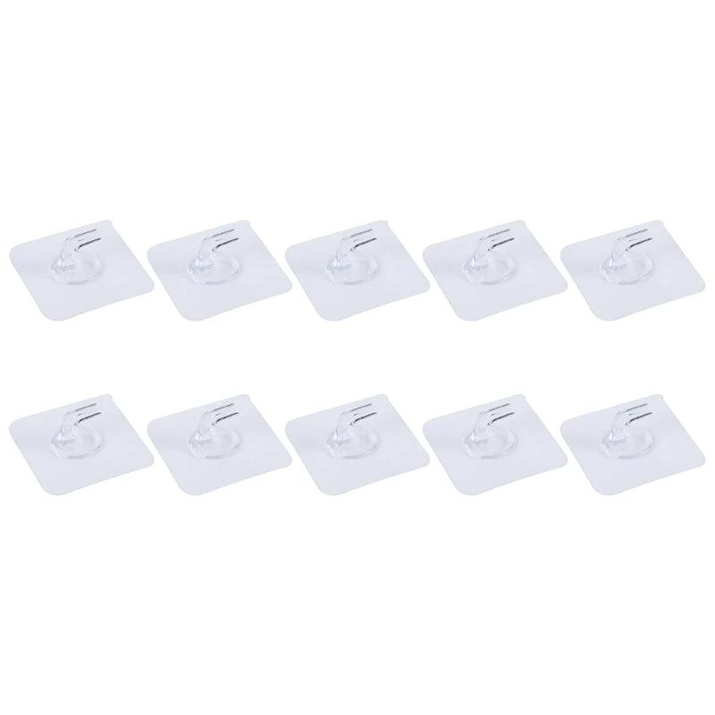 Reliable Self Adhesive Wall Hook Transparents On Hooks Bathroom Towel Hook
