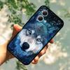 For Motorola Moto G84 5G Case Silicone Soft Wolf Lions Cat Black Bumper Funda Coque for Motorola Moto G54 5G TPU Protective Bag