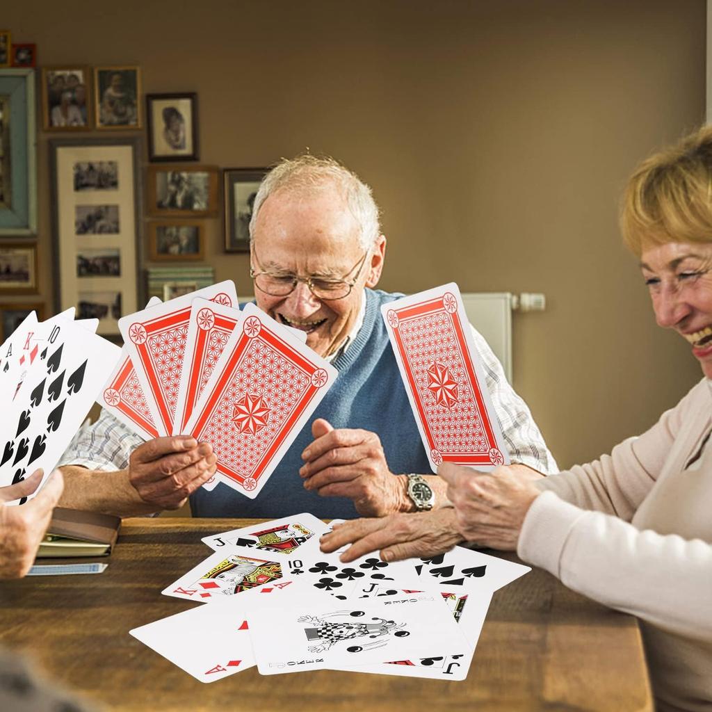 King Size Playing Extra Big Trumps Cards, Large, Family-Friendly, 2x-6x Magic, Jokes, (6x)