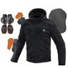 Motorcycle Jacket Black 5XL [KOMINE] 07-6024 Men's