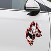 Wolf Head Sticker Fun Wolf Window Decals Waterproof Car Body PVC Labels Decor Car Accessories Exterior Decorations For Truck