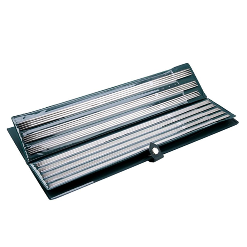 44 Stück 25cm 36cm Mehrgrößen Gerade Stricknadel Handarbeit Pullover Stricknadel Set(36 cm)