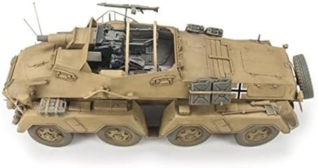 AFV Club German Army Heavy Armored Reconnaissance Vehicle with Gun Model Kit 1/35 Sd.Kfz.233 8-wheeled 7.5cm (plastic FV35233)