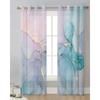 Marmor Türkis Rosa Transparente Vorhänge für Schlafzimmer Wohnzimmer Dekoration Fenster Vorhang für Küche Tüll Voile Organza Drapierungen