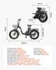 Electric Bike, 250W Folding Electric Bicycle for Adults with 25Ah Large Removable Battery, 36V 25 Km/h Brushless Motor, Up To 70 Km Max Range,