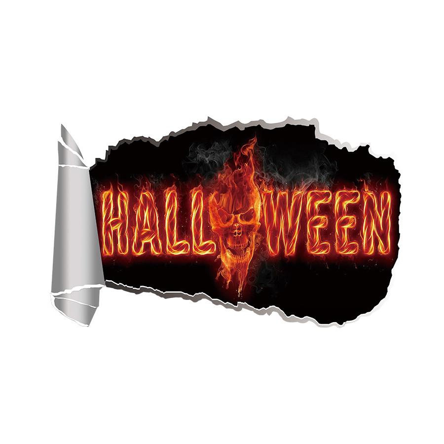 Halloween Horror Wall Sticker, Spooky Stickers & Floor Decals for Halloween Party, Haunted House & Home Horror Decorations