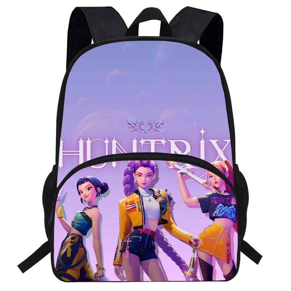 Hunters Demon Kpop Cartoon School Backpack Durable Material Anti Shock Students