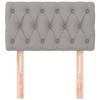 VidaXL Headboard Bedroom Furniture Bed Accessory Single Bed Headboard Interior Light Grey 80x7x78/88 346298