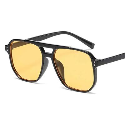 Klassische quadratische Sonnenbrille Damen Herren Mode Vintage Sonnenbrille Weiblich Männlich Designer Lässig Reise Shades