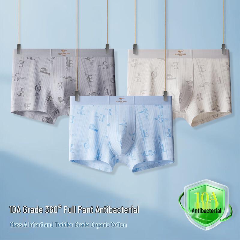 SEPTWOLVES Men s Antibacterial Printed Boxer Briefs 3-Pack 3XL